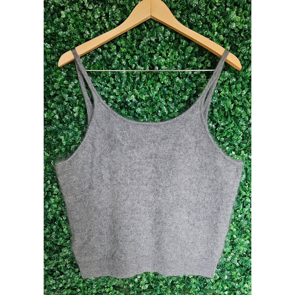 J.Crew Brushed Cashmere Cropped Camisole Sweater - Picture 5 of 6